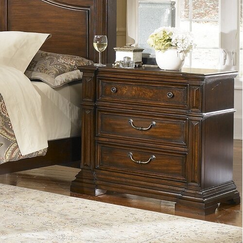 Progressive Furniture Regency 3 Drawer Nightstand P166 44