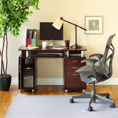 Castleton Home Three Drawer Computer Desk FD2013CP