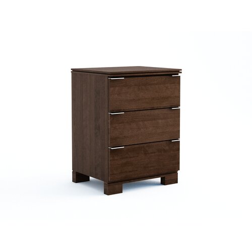 College Woodwork Grandview 3 Drawer Nightstand GV 3