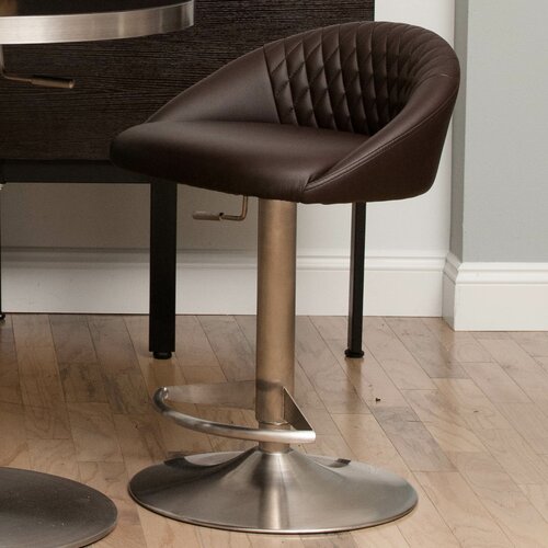 Matrix Nile 23 Adjustable Height Swivel Bar Stool AS NILE Seat Color Brown