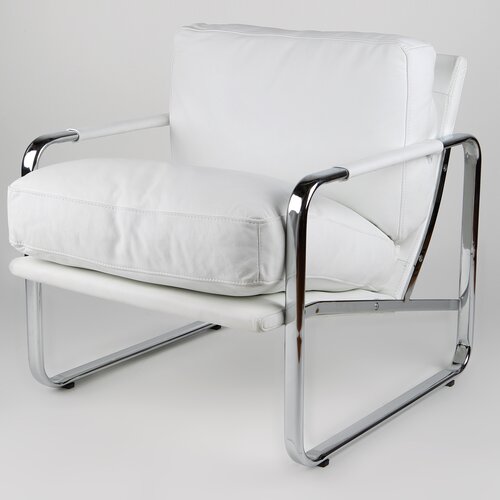 Whiteline Imports Magi Chair CH1071P  BRN / CH1071P WHT Color White