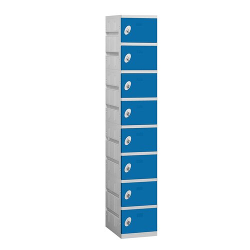 Salsbury Industries Assembled Eight Tier 1 Wide Locker  98168