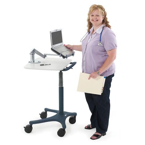 Anthro Zido Mobile Adjustable Height EMR Cart with Handle Set of  ZAL22SB/CG