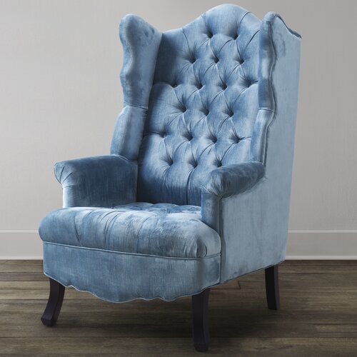 TOV Madison Wing Chair TOV A35 Color Blue