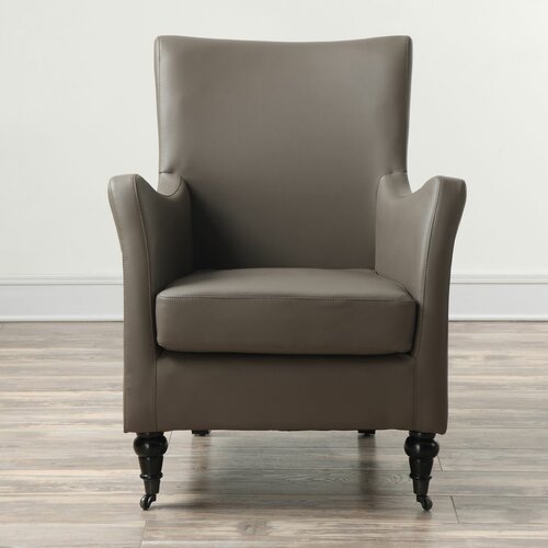 TOV Carlyle Leather Chair TOV A42L6 / TOV A42L7 Color Grey