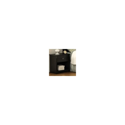 South Shore Tryon 1 Drawer Nightstand 3747062 / 3791062 Finish Black Oak