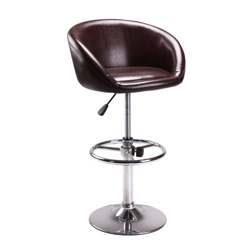 CHP Furniture 24.5 Adjustable Swivel Bar Stool with Cushion TC3 1066L