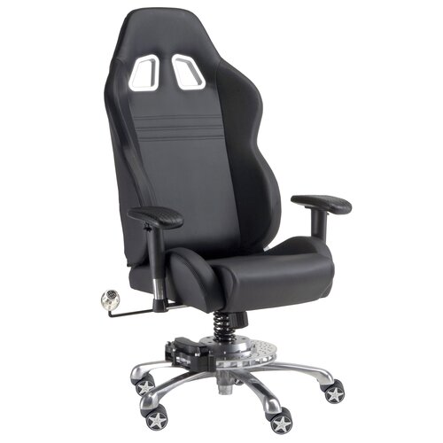 Pit Stop Furniture Chair with Racing Suspension Spring GP1000 Color Black