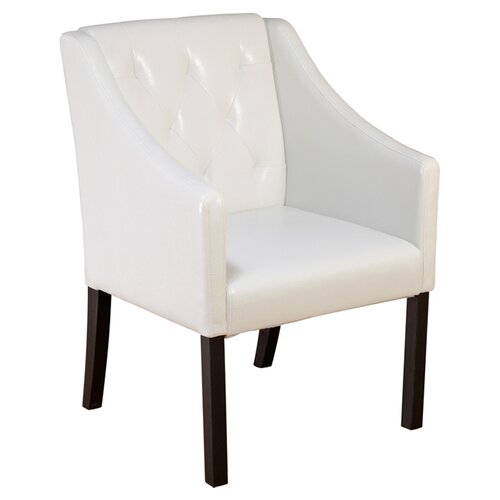 TMS Tufted Guest Arm Chair 60418 Color White