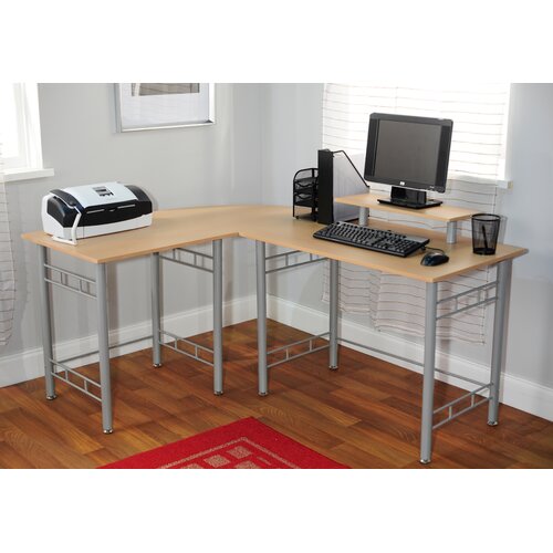 TMS Wrap Computer Desk 50165ESP Finish Natural