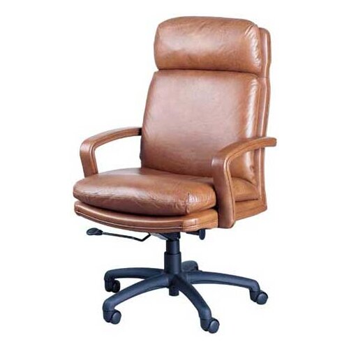 High Point Furniture High Back Leather Executive Chair with Spider Base 101