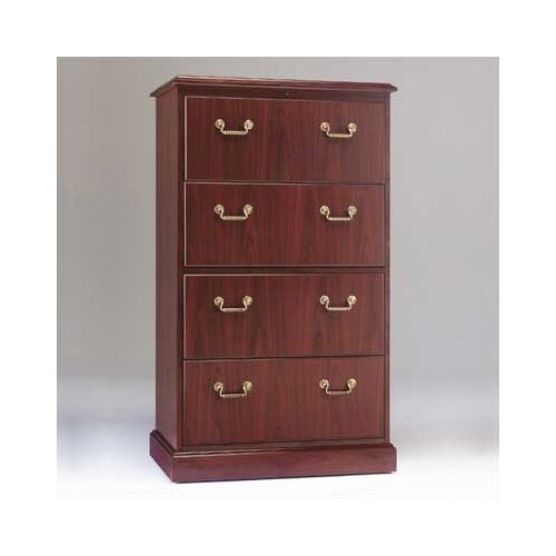 High Point Furniture Bedford Four Drawer Lateral File TR_4026DF Finish Mahogany