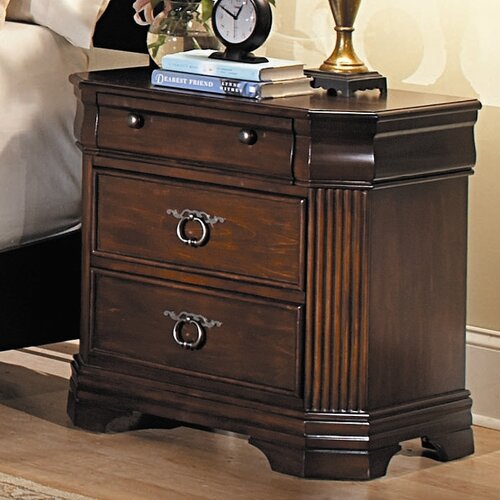 Woodbridge Home Designs Karla 3 Drawer Nightstand 1740 4