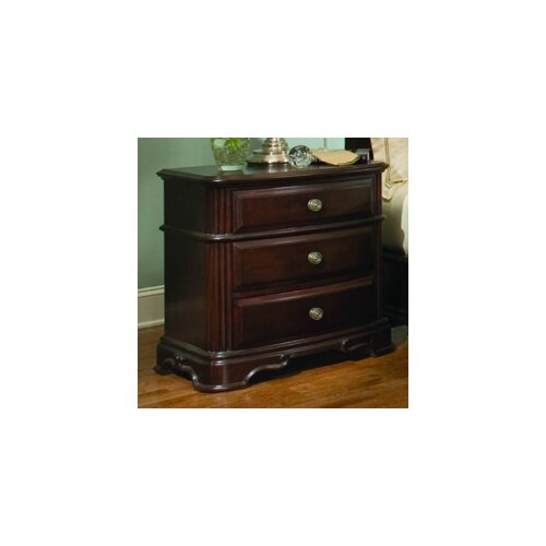 Woodbridge Home Designs 858 Series 3 Drawer Nightstand 858 4