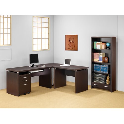 Wildon Home ® Beaver L Shaped Desk Office Suite 800891 / 800892 / 800893