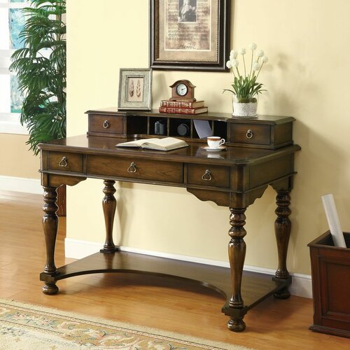 Wildon Home ® Desk with 5 Drawers 800390