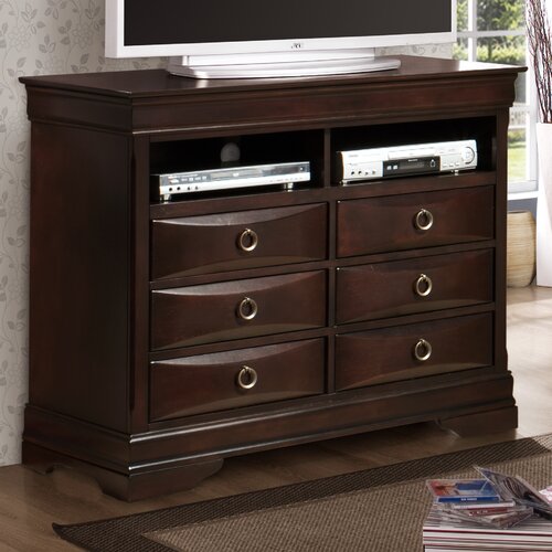 Wildon Home ® Lexington 6 Drawer Media Chest LE3408MC