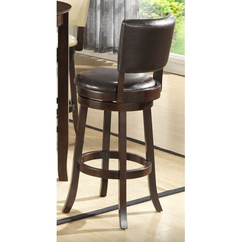 Wildon Home ® Kona Bar Stool KN134BC CHO / KN133BC BK Color Chocolate