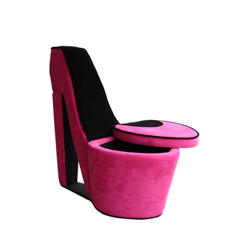 ORE High Heel Storage Side Chair HB43 Color Pink / Black