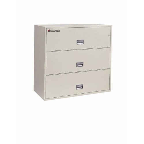 SentrySafe 43 W x 20.5 D 3 Drawer Fireproof Key Lock Letter File Safe 3L431