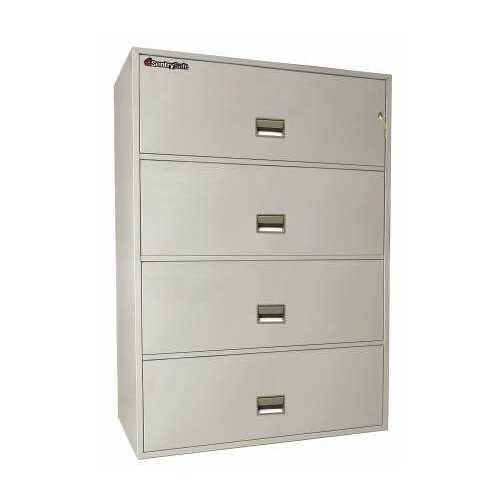 SentrySafe 1 Hr Fireproof Key Lock 4 Drawer Letter File Safe 4L4310XX Color 