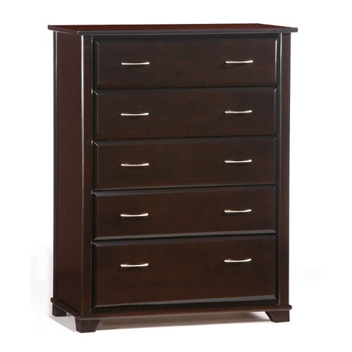 Night & Day Spices Juniper 5 Drawer Chest CD JUN 5A Finish Dark Chocolate