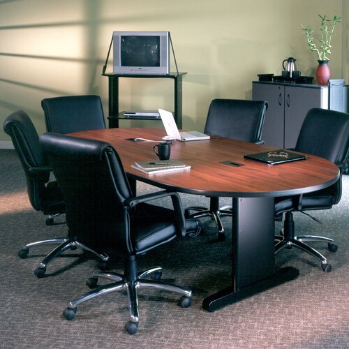 Mayline Accorde 7 Conference Table R84X Finish Nebula Gray Laminate, Shape