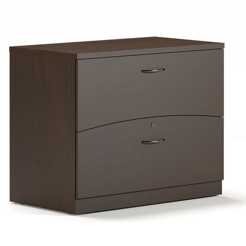 Mayline Brighton 2 Drawer Lateral File BTFLF36 Finish Mocha