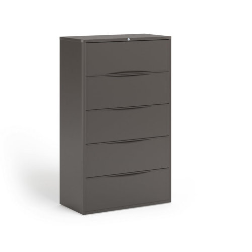 Mayline CSII 5 Drawer Vertical File C847 46 Width 36 W, Finish Medium Tone