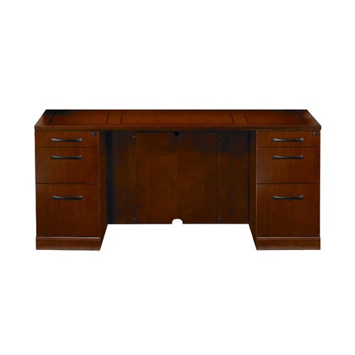 Mayline Sorrento Pedestal Credenza SCBB72SCR / SCBB72ESP Finish Bourbon Cherry