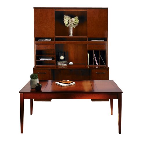 Mayline Sorrento Standard Desk Suite ST17SCR / ST17ESP Finish Bourbon Cherry