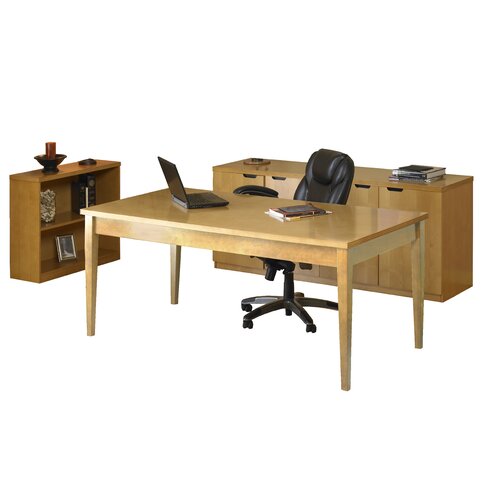 Mayline Luminary Typical Office Suite LUM13C / LUM13M Finish Maple