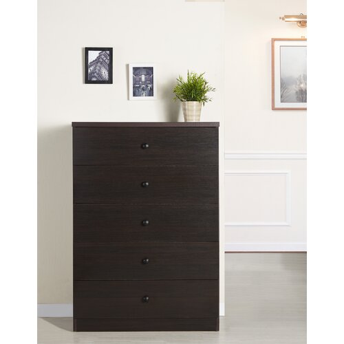 Hokku Designs York Modern 5 Drawer Chest EL 27127