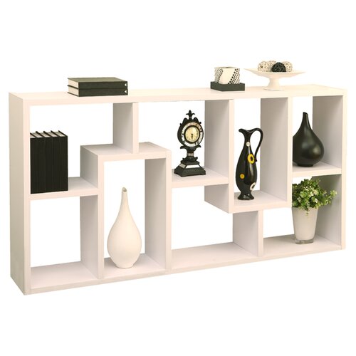 Hokku Designs Masima 71 Unique Bookcase EL 27090 / EL 27090WH Finish White