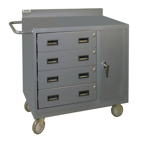 Durham Manufacturing 36 16 Gauge Welded Steel Mobile Bench Cabinet 2211 95