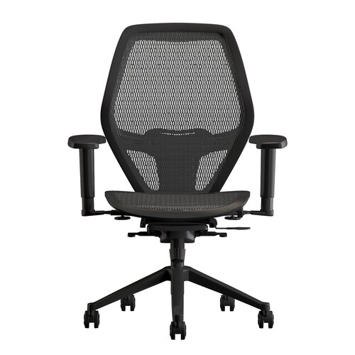 Compel Office Furniture Mesh Net Task Chair with Arms CTM5600BSS