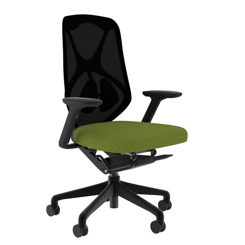 Compel Office Furniture Suit Mesh Task Chair with Arms CTM5100BSSBKBK chalk S