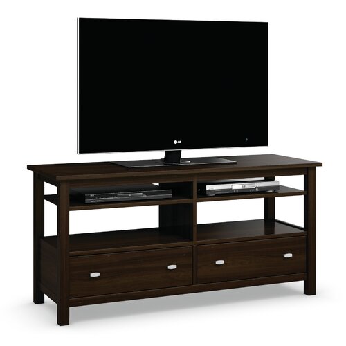 Caravel Carabus Entertainment Console With Two Drawers and Two Adjustable She