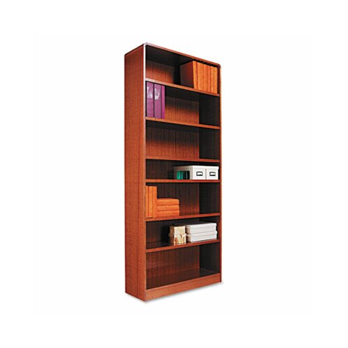 Alera Radius Corner 84 Bookcase ALEBCR78436MY Finish Medium Oak