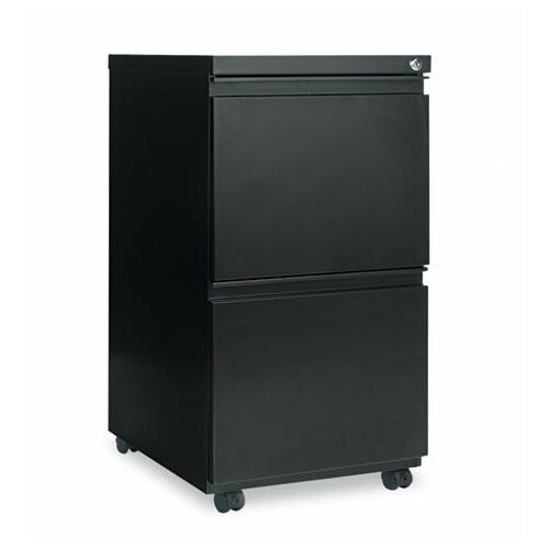 Alera 2 Drawer Mobile Pedestal File Cabinet ALEPB542819 Finish Black