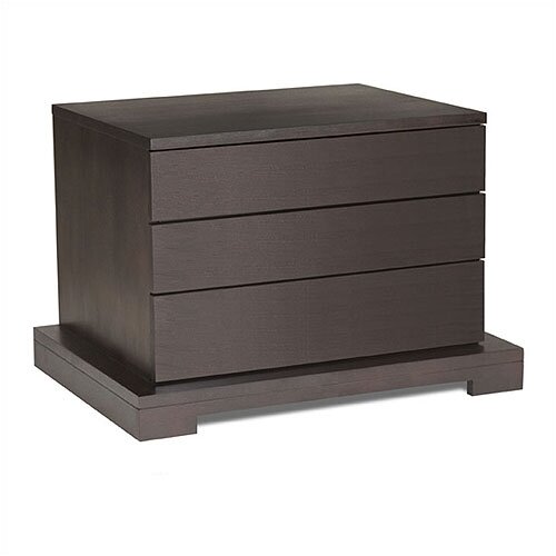 LifeStyle Solutions Zurich 3 Drawer Nightstand 950 3D NS (CP)