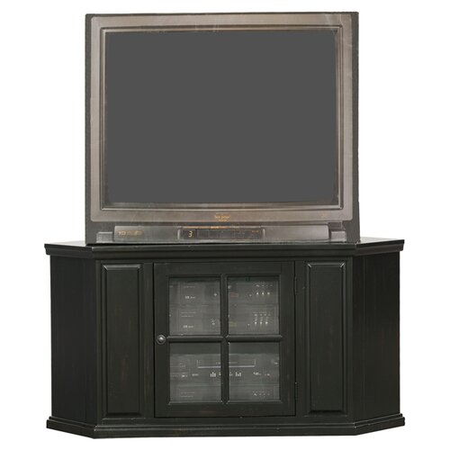 Leick Riley Holliday 47 Corner Plasma TV Stand 8285 Finish Black Rub