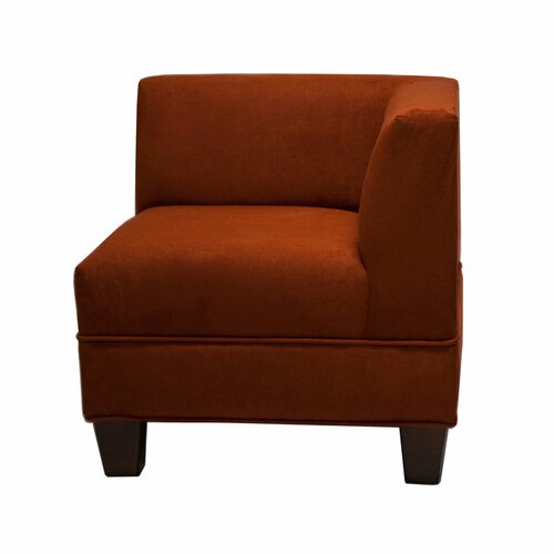 Carolina Accents Makenzie Corner Chair CA5006 CAF001 Color Cinnabar