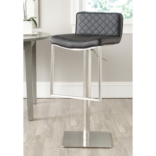 Safavieh Claudio Adjustable  Bar Stool FOX3008 Seat Color Black