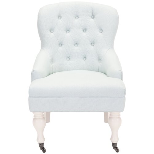 Safavieh Madeline Wing Chair MCR4544A Color Robbins Egg Blue