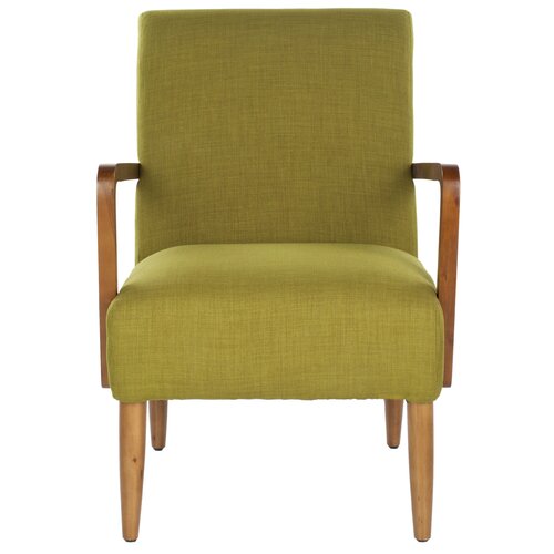 Safavieh Jane Linen Arm Chair MCR4610A/MCR4610B Color Green