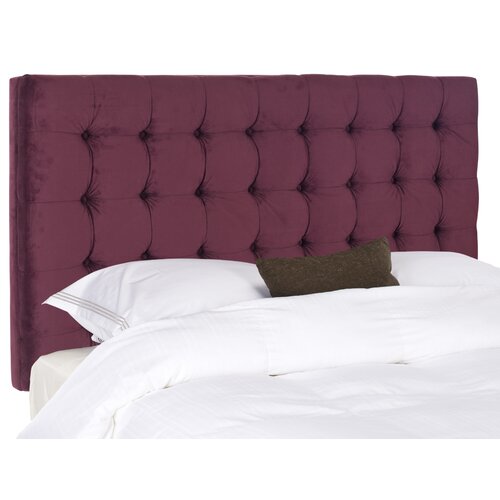 Safavieh Lamar Upholstered Headboard MCR462 Size Queen, Color Bordeaux