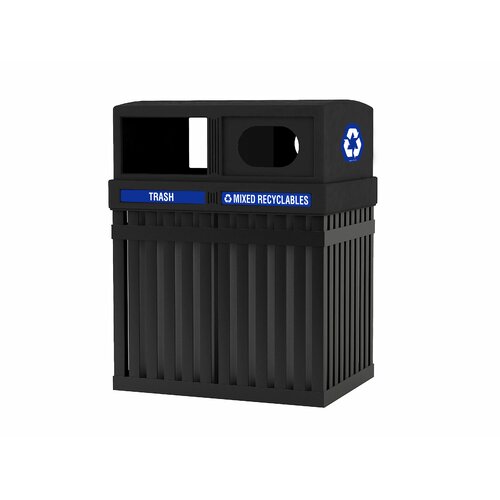 Commercial Zone 50 Gallon ArchTec Parkview Recycling Receptacle 72720199