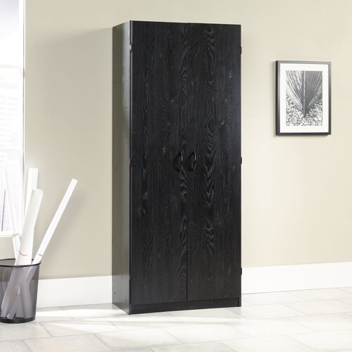 Sauder Storage Cabinet in Ebony Ash 410814