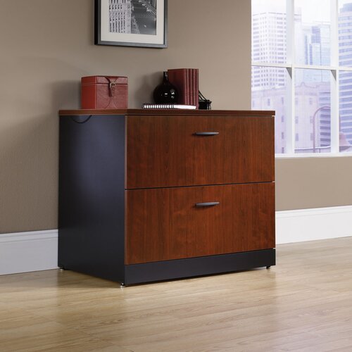 Sauder Via Lateral File Cabinet in Classic Cherry 412758